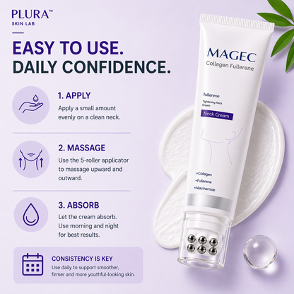 Plura™ Neck Firming Roller Cream – Smooth & Lift the Look of Your Neck in Weeks