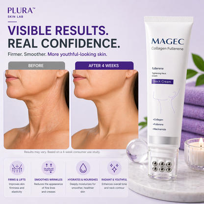Plura™ Neck Firming Roller Cream – Smooth & Lift the Look of Your Neck in Weeks