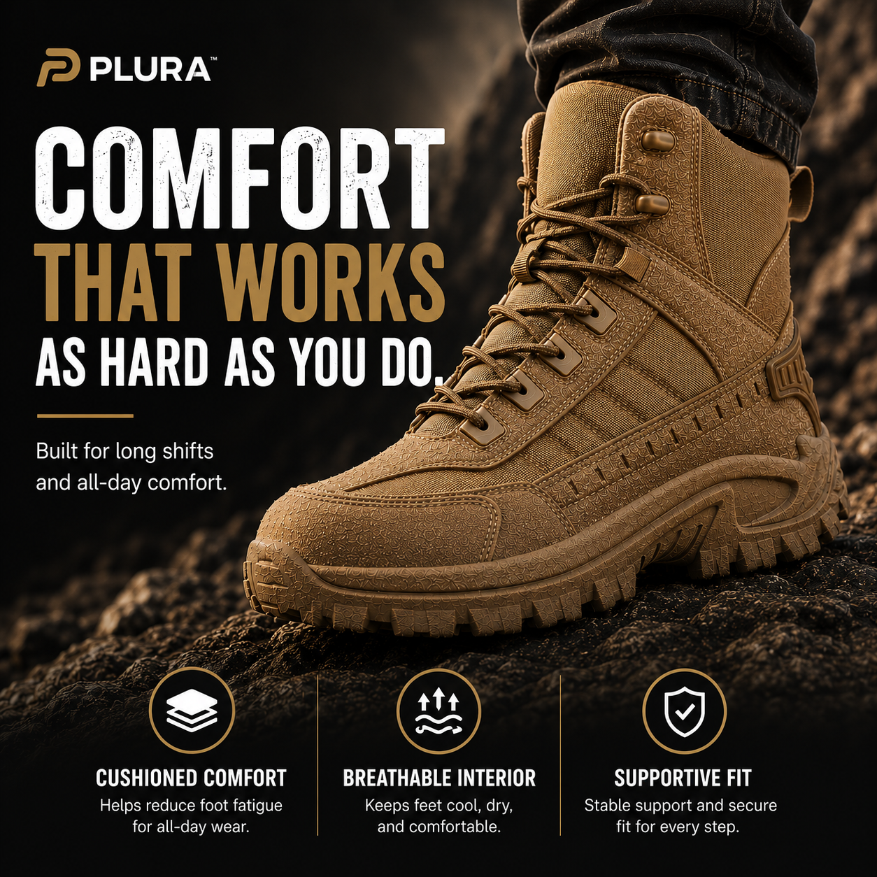 PLURA™ Waterproof Anti-Puncture Work Boots