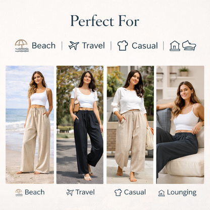 Plura™ Linen Comfort Wide-Leg Pants