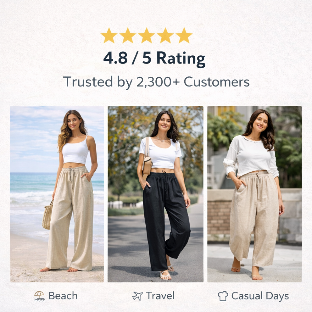 Plura™ Linen Comfort Wide-Leg Pants