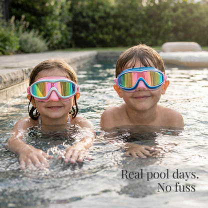 PLURA SafeSight™ Kids Swim Mask (No-Leak + Nose Cover)