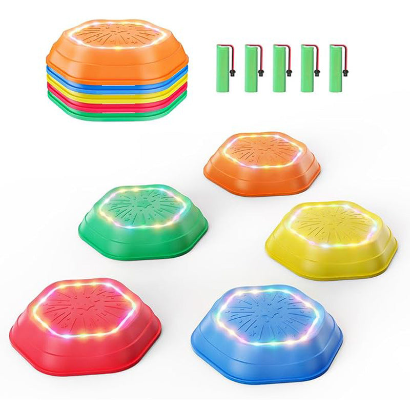 Light-Up Sensory Stepping Stones (5-Pack) – Music, Balance & Fun Play for Kids