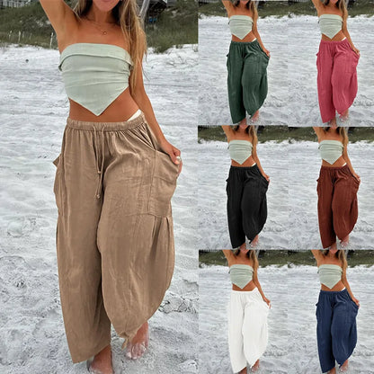 Plura™ Linen Comfort Wide-Leg Pants