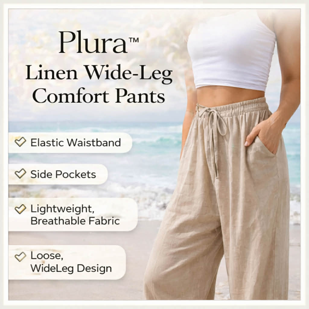 Plura™ Linen Comfort Wide-Leg Pants