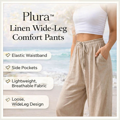 Plura™ Linen Comfort Wide-Leg Pants