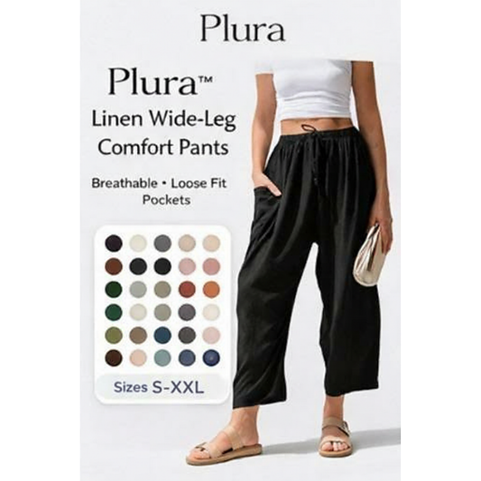 Plura™ Linen Comfort Wide-Leg Pants