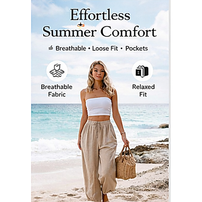 Plura™ Linen Comfort Wide-Leg Pants